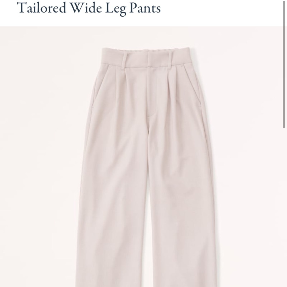 Brand new w/ tags cream tailors wide leg pants